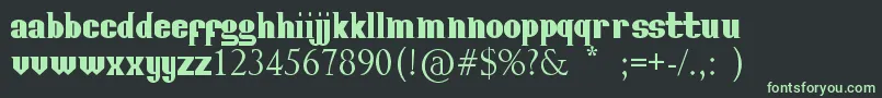 fuente PosterFont – Fuentes Verdes Sobre Fondo Negro
