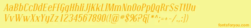 More about CovingtonItalic Font CovingtonItalic Font – Orange Fonts on Yellow Background