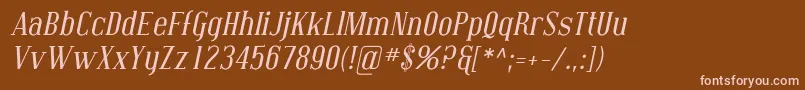More about CovingtonItalic Font CovingtonItalic Font – Pink Fonts on Brown Background