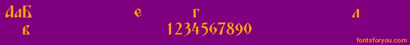 Más sobre la fuente Blagovestfourc fuente Blagovestfourc – Fuentes Naranjas Sobre Fondo Morado