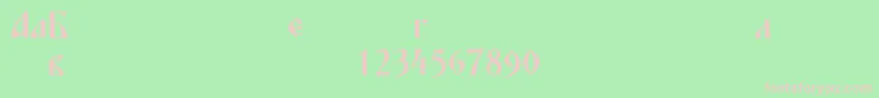 Blagovestfourc Font – Pink Fonts on Green Background