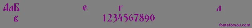 More about Blagovestfourc Font Blagovestfourc Font – Purple Fonts on Gray Background