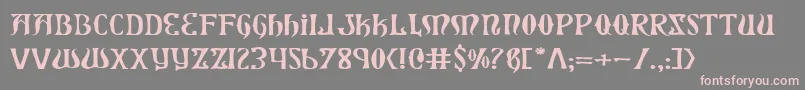 Xiphose Font – Pink Fonts on Gray Background