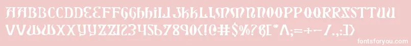 Xiphose Font – White Fonts on Pink Background