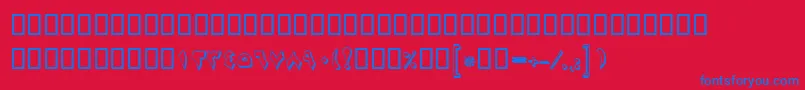 fuente BMajidShadow – Fuentes Azules Sobre Fondo Rojo