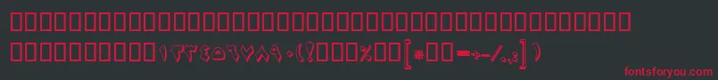 BMajidShadow Font – Red Fonts on Black Background