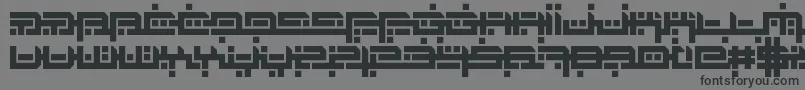 フォントZephyrJubilee – 黒い文字の灰色の背景