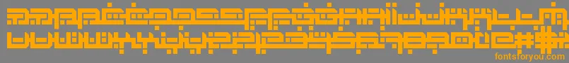 ZephyrJubilee Font – Orange Fonts on Gray Background