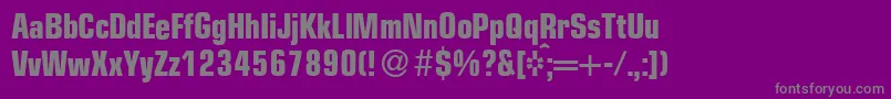 EurasiacdBold Font – Gray Fonts on Purple Background
