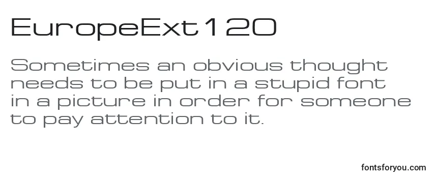 EuropeExt120 Font