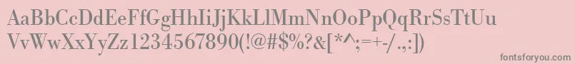 More about Urwbodonitnar Font Urwbodonitnar Font – Gray Fonts on Pink Background