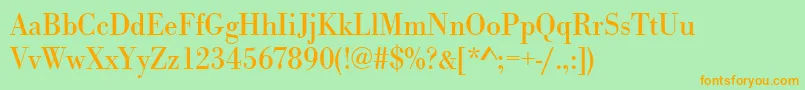 Urwbodonitnar Font – Orange Fonts on Green Background