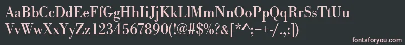 Urwbodonitnar Font – Pink Fonts on Black Background