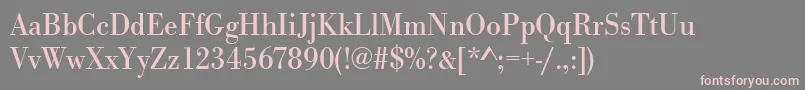 Urwbodonitnar Font – Pink Fonts on Gray Background