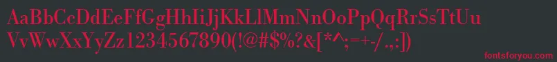 Urwbodonitnar Font – Red Fonts on Black Background