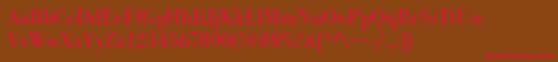 Urwbodonitnar Font – Red Fonts on Brown Background