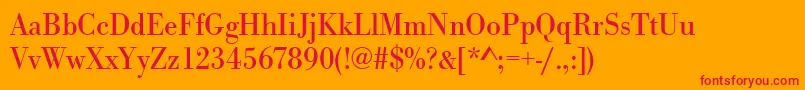 Urwbodonitnar Font – Red Fonts on Orange Background