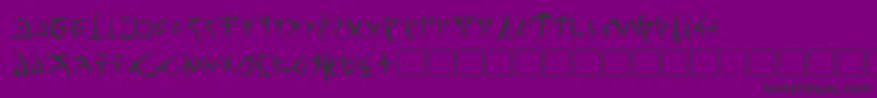 Шрифт Barazhad – чёрные шрифты на фиолетовом фоне