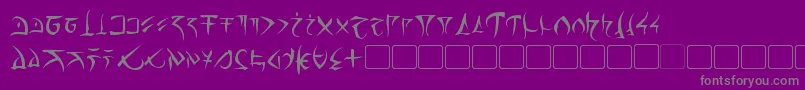 Weitere Informationen zur Barazhad-Schriftart Barazhad-Schriftart – Graue Schriften auf violettem Hintergrund
