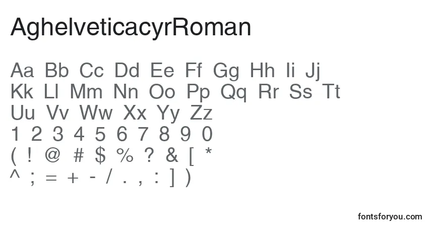 characters of aghelveticacyrroman font, letter of aghelveticacyrroman font, alphabet of  aghelveticacyrroman font