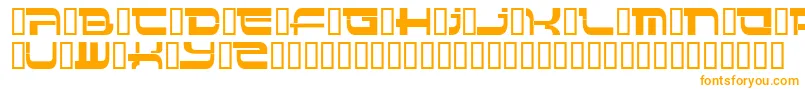 Insert4 Font – Orange Fonts on White Background
