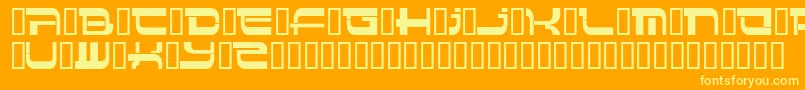 Insert4 Font – Yellow Fonts on Orange Background