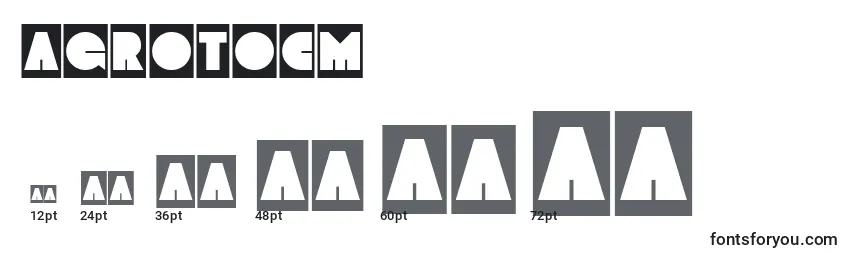 AGrotocm Font Sizes