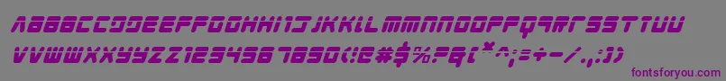 Шрифт Youngtechslaseri – фиолетовые шрифты на сером фоне