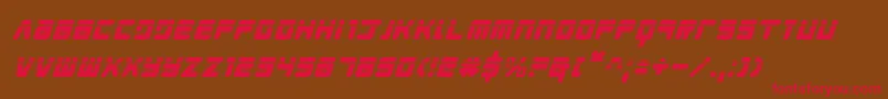 Youngtechslaseri Font – Red Fonts on Brown Background