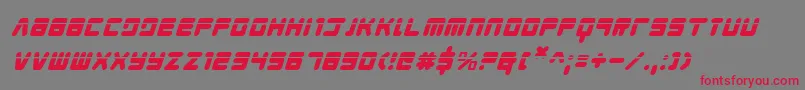 Youngtechslaseri Font – Red Fonts on Gray Background