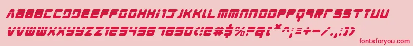 Youngtechslaseri Font – Red Fonts on Pink Background