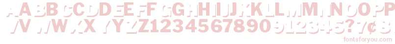 DownTownAuto Font – Pink Fonts on White Background