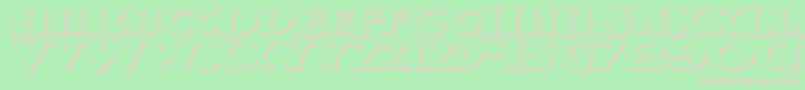 Wolf4beo Font – Pink Fonts on Green Background