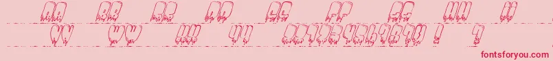 FantomBetter Font – Red Fonts on Pink Background