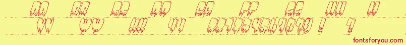 FantomBetter Font – Red Fonts on Yellow Background