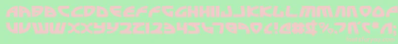 OfficerDomenic Font – Pink Fonts on Green Background
