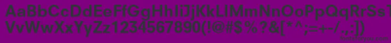 ParallaxSsiBold-Schriftart – Schwarze Schriften auf violettem Hintergrund
