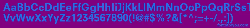 ParallaxSsiBold Font – Blue Fonts on Purple Background