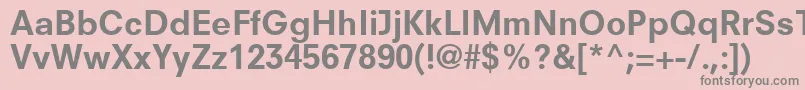 ParallaxSsiBold Font – Gray Fonts on Pink Background