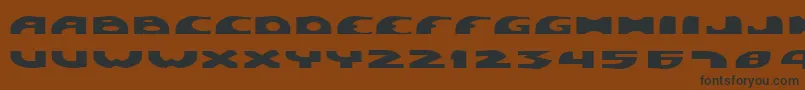 Pigsty Font – Black Fonts on Brown Background