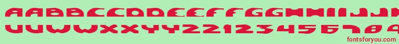 Pigsty Font – Red Fonts on Green Background