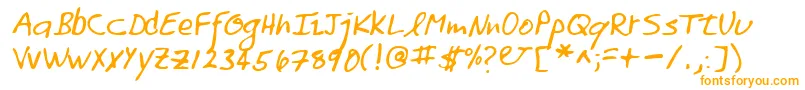 Шрифт Lehn158 – оранжевые шрифты