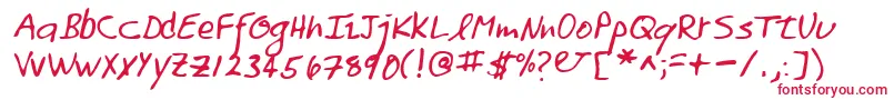 フォントLehn158 – 赤い文字