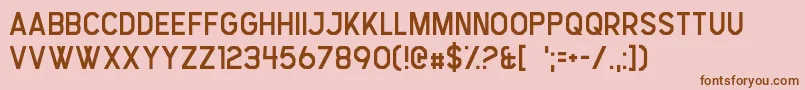 StressGenesis Font – Brown Fonts on Pink Background