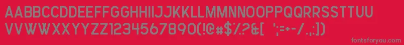 StressGenesis Font – Gray Fonts on Red Background