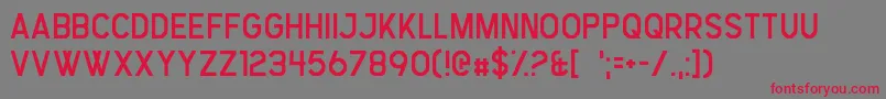 StressGenesis Font – Red Fonts on Gray Background