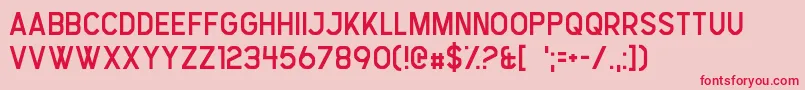 StressGenesis Font – Red Fonts on Pink Background