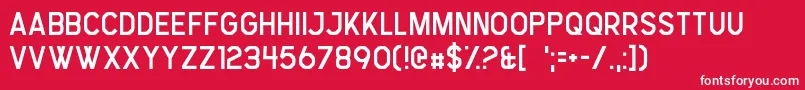 StressGenesis Font – White Fonts on Red Background