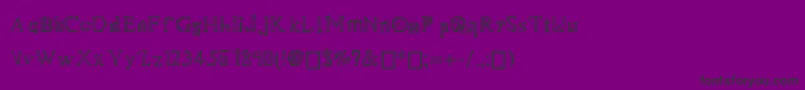 Cubics Font – Black Fonts on Purple Background