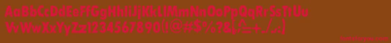 Stuckbrayers Font – Red Fonts on Brown Background